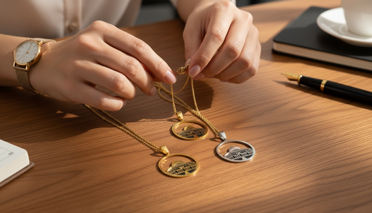 Dome of Devotion Necklace – Timeless Symbol of Faith (Gold & Silver Edition)