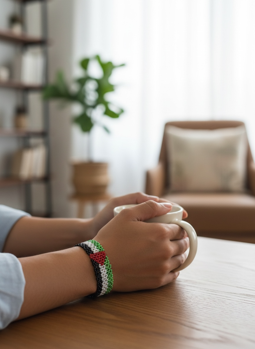 Heritage Beaded Bracelet – Palestine Handmade Edition