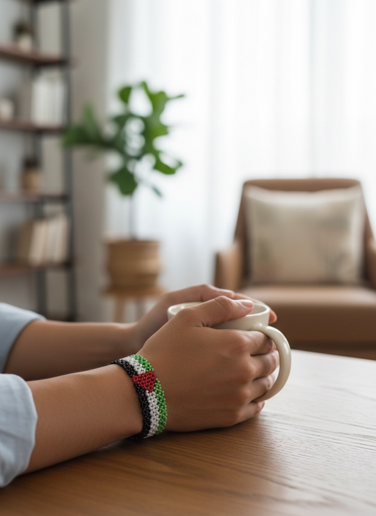 Heritage Beaded Bracelet – Palestine Handmade Edition