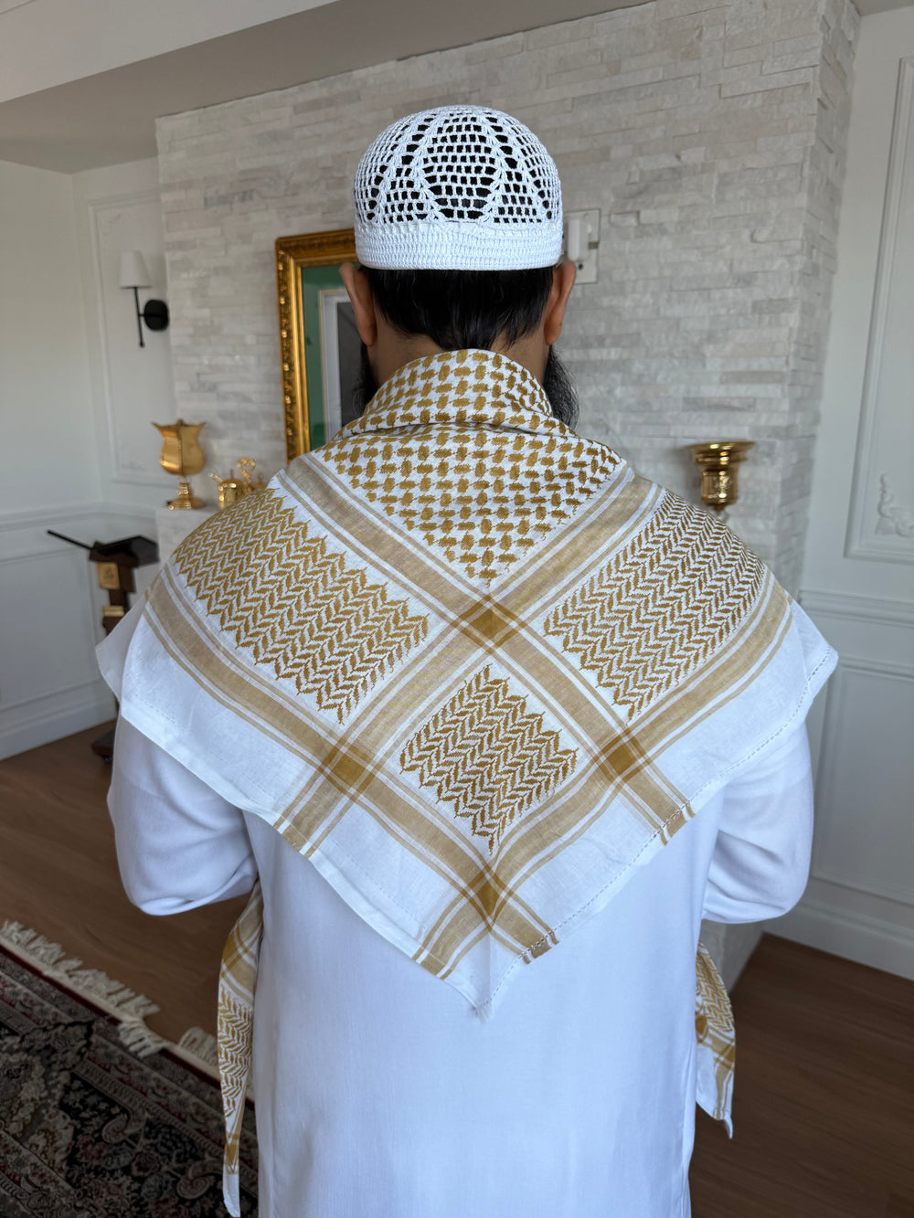 Desert Gold Keffiyeh – Saffron Sand Edition