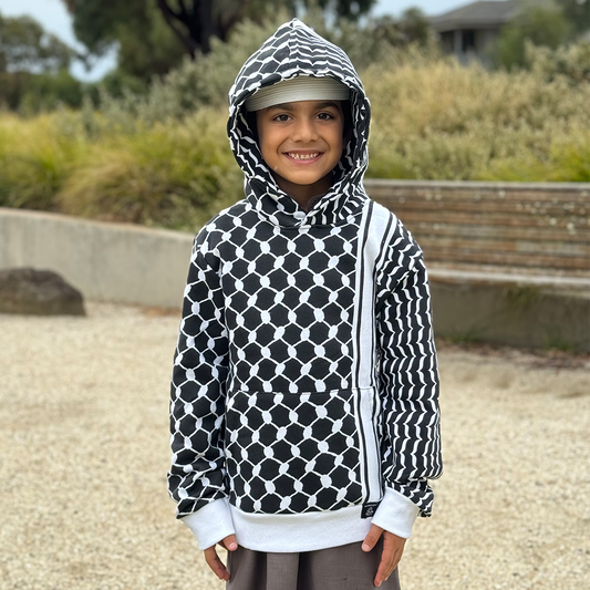 Winter Exclusive: Black & White Keffiyeh Hoodies - First in Australia!