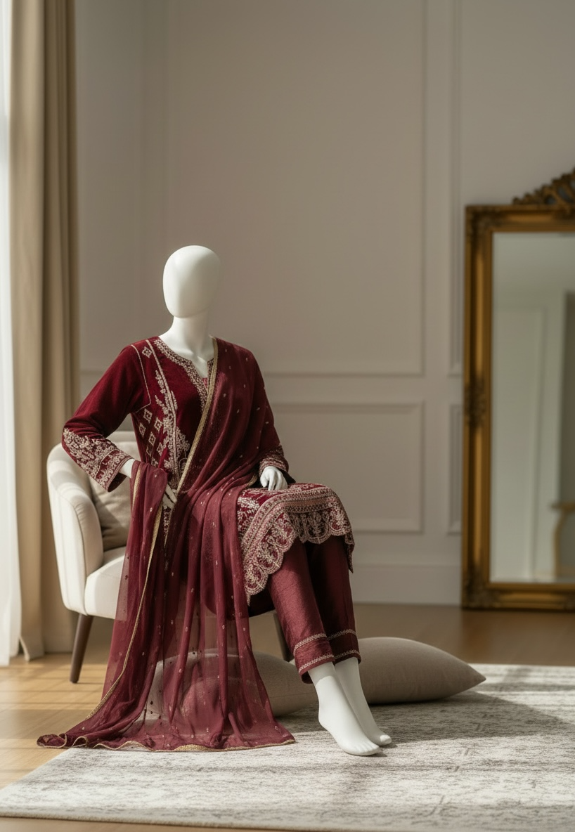 Royal Crimson Velvet Éclat (Large)