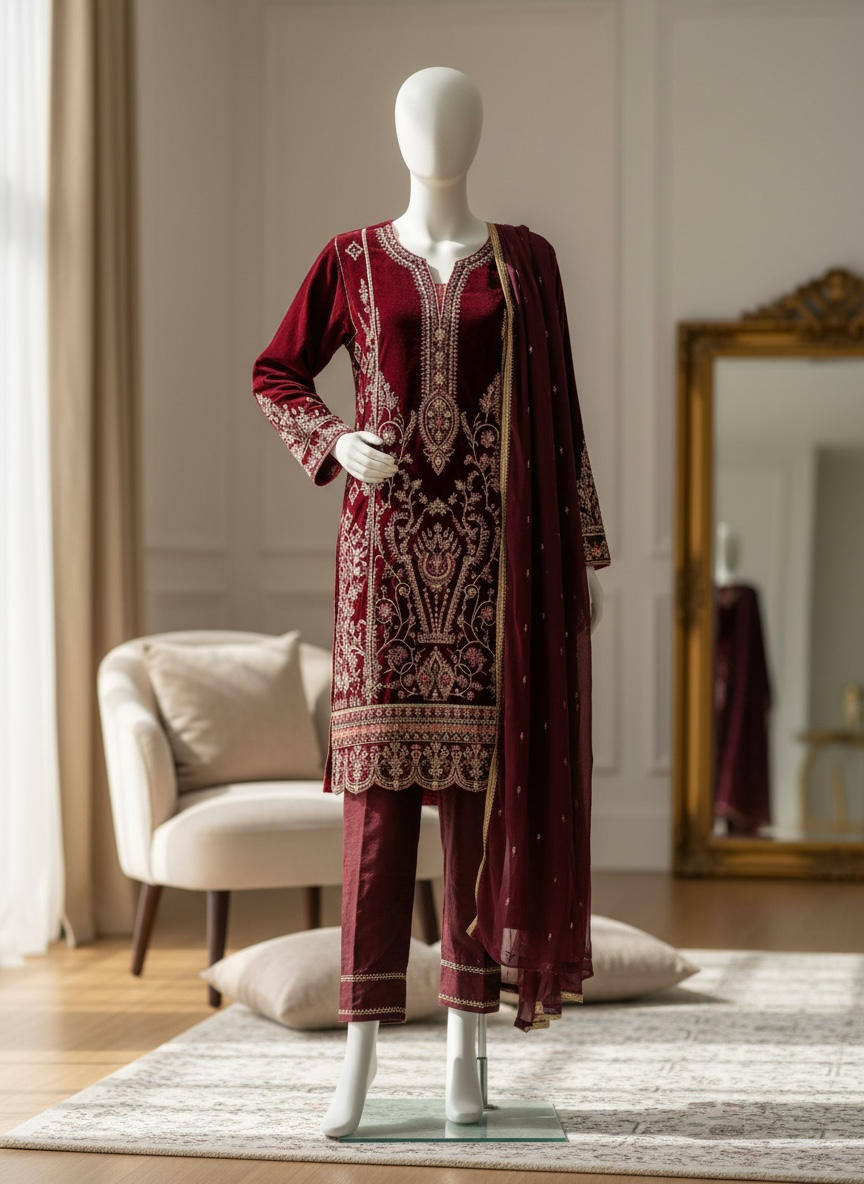Royal Crimson Velvet Éclat (Large)