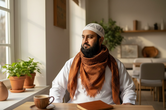 Saffron Valor Keffiyeh – Desert Flame Edition