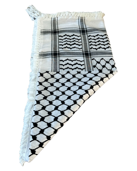 The Palestine Keffiyeh with Braids