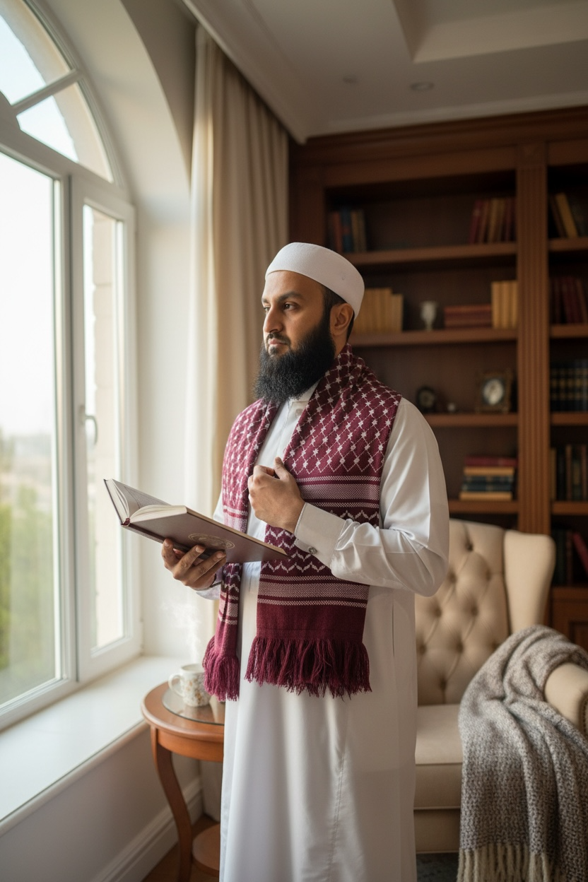 The Maroon Legacy Keffiyeh Shawl – Heritage Edition