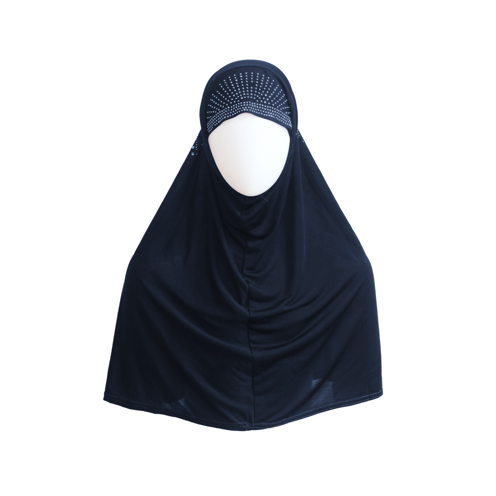 STONED (BEADED)  dark blue PRAYER HIJABS