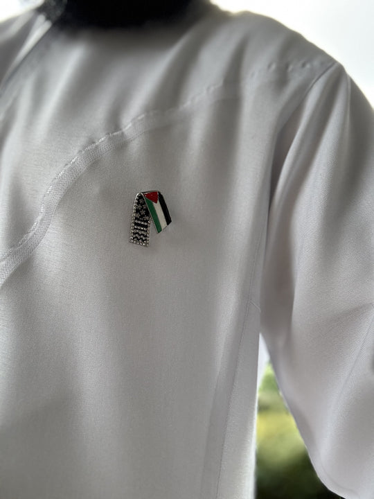 Pride Pin: Palestine Keffiyeh Badge