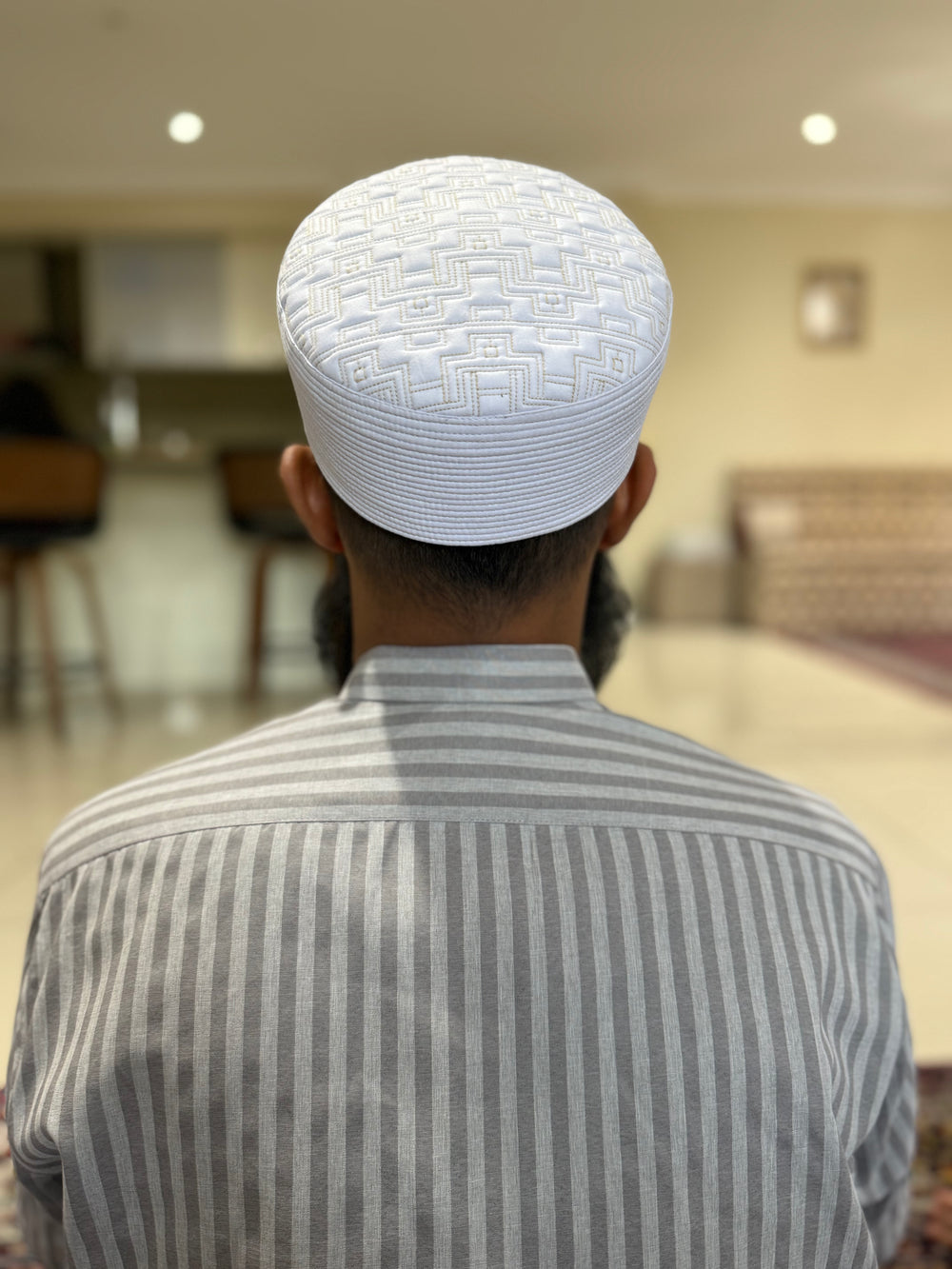 Zuhd White & Gold Sunnah Cap 1