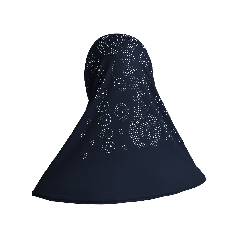 STONES DECORATED Dark Blue HIJAB