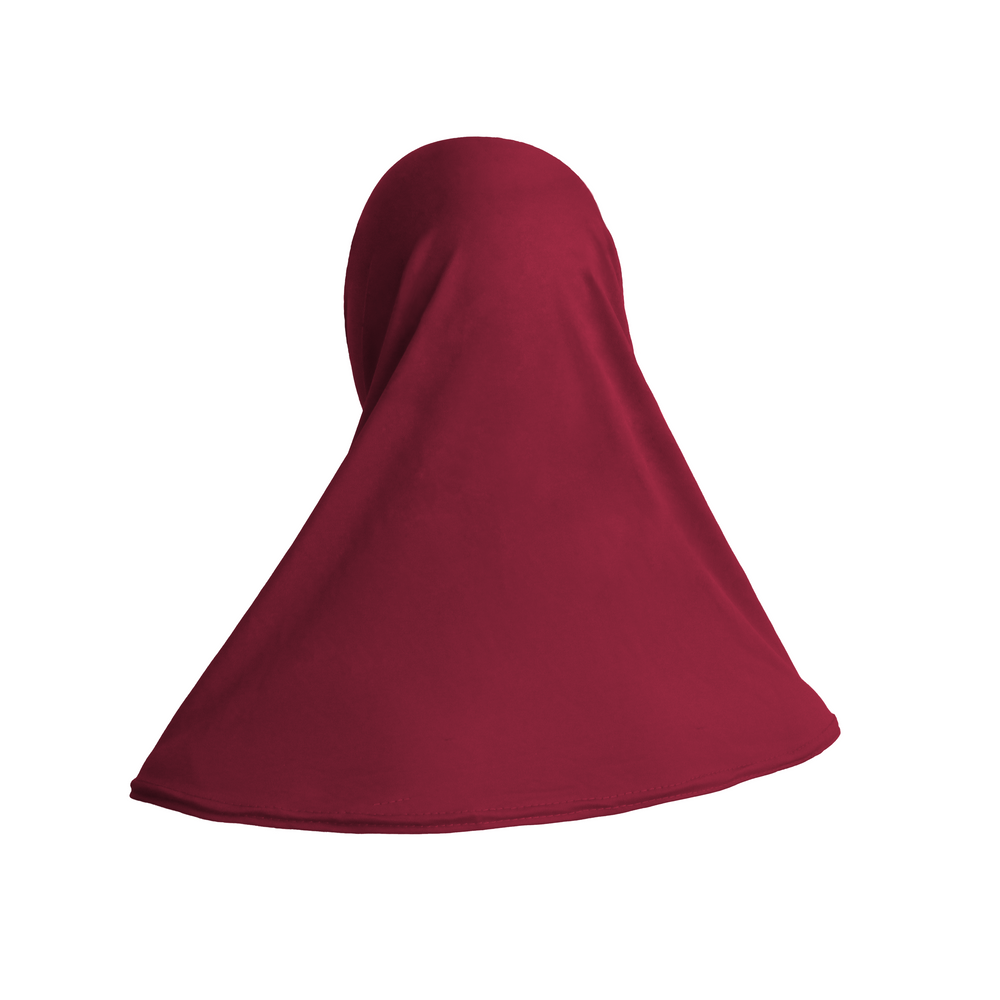 Hijabs rouges de style uni Zuhd