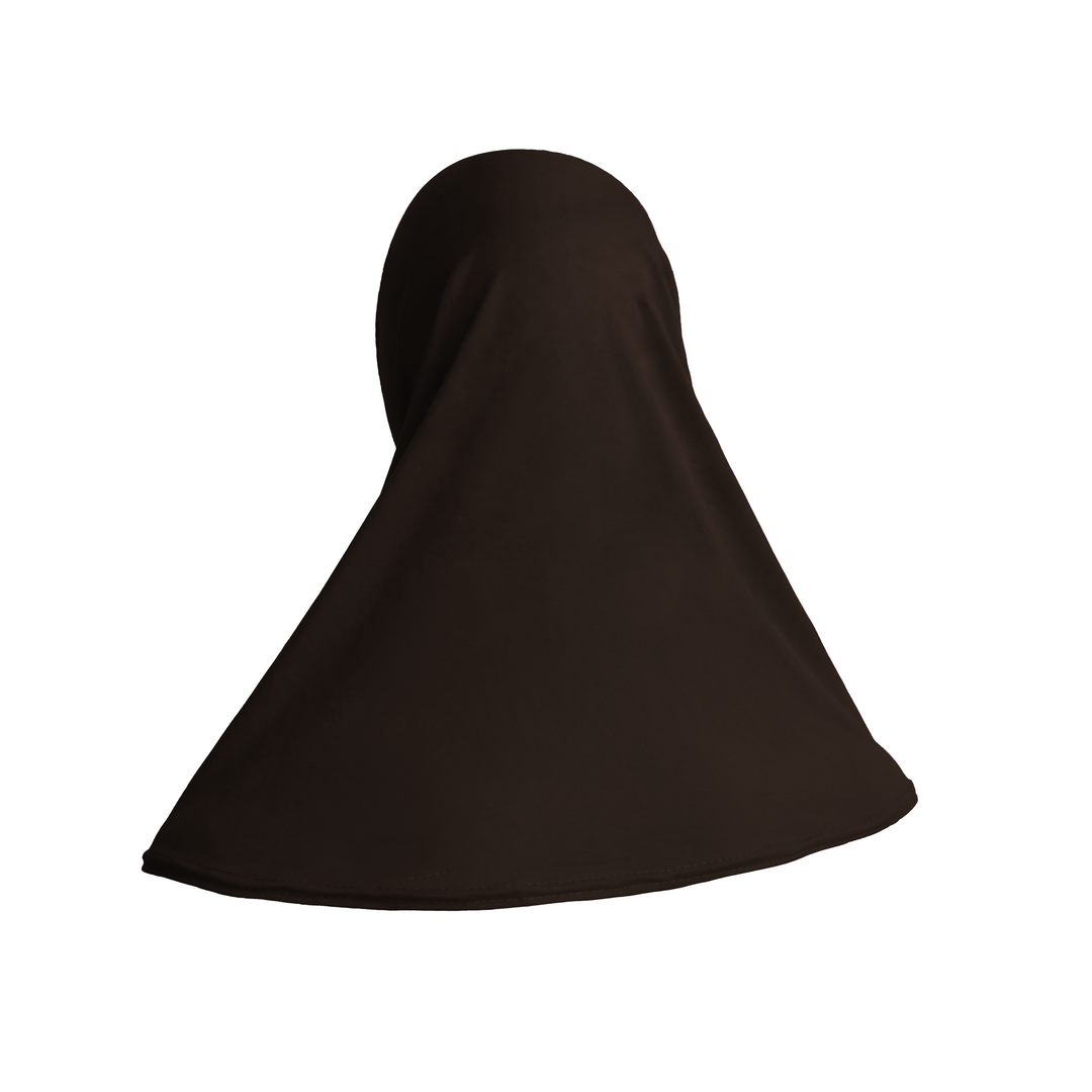 HIJABS marron foncé de style uni ZUHD