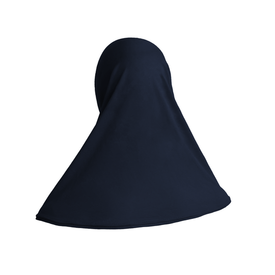 Zuhd Plain Style Dark blue Hijabs