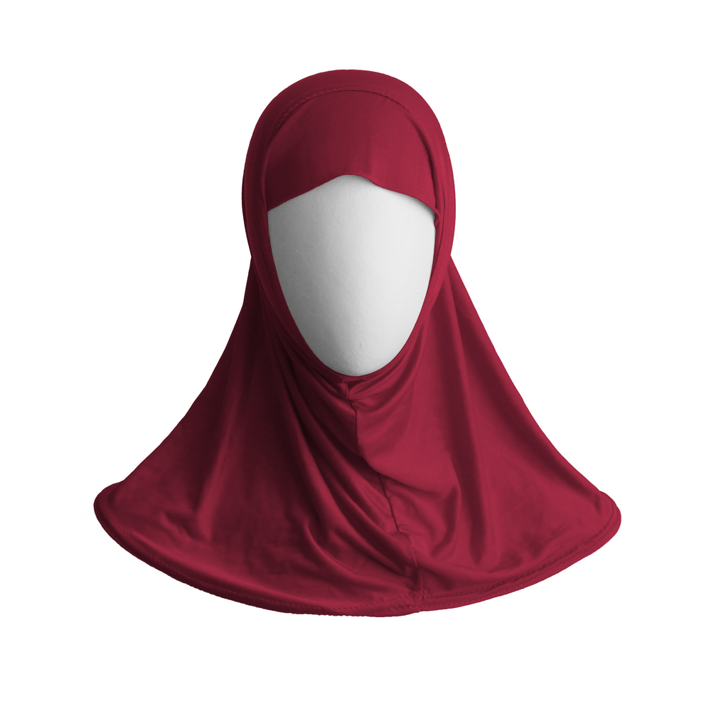 Zuhd Plain Style Red Hijabs