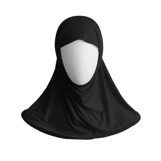 ZUHD PLAIN STYLE Black HIJABS