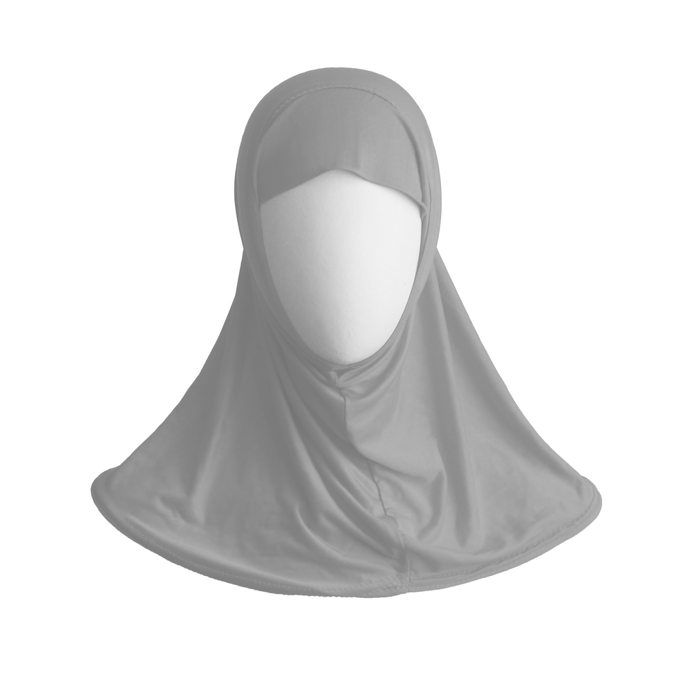 ZUHD PLAIN STYLE  grey HIJABS