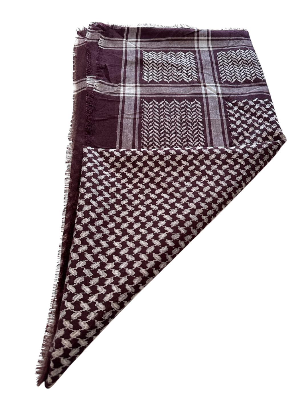 Royal Maroon Shemagh – Keffiyeh Collection