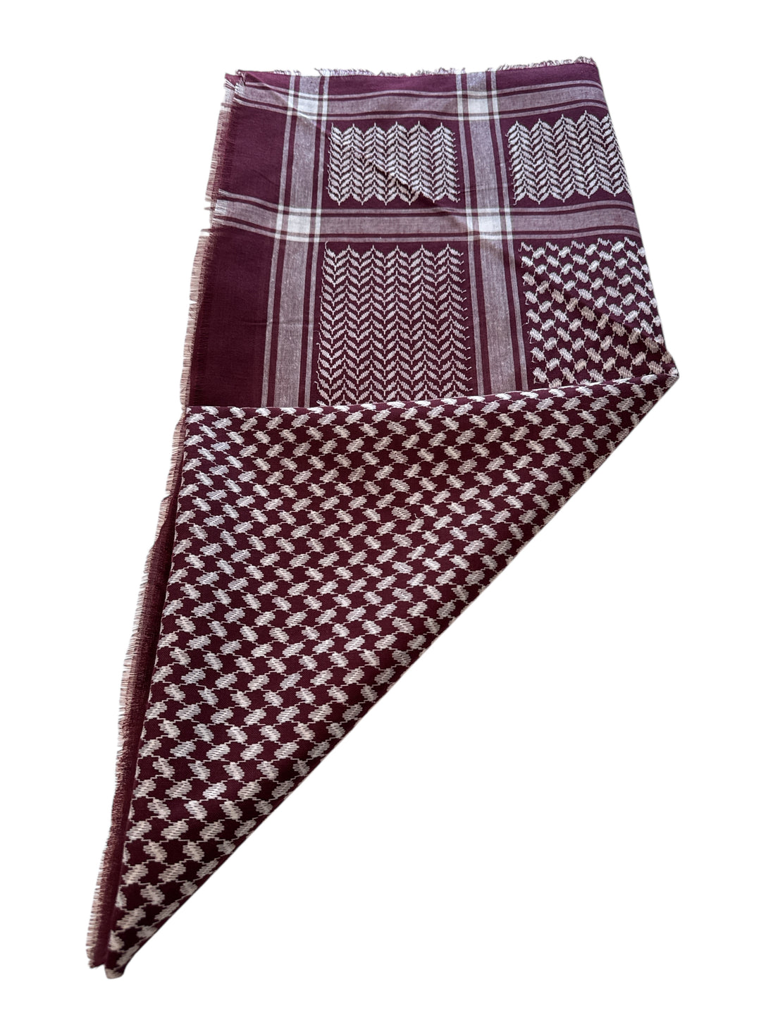 Maroon Nomad Shemagh – Keffiyeh Edition