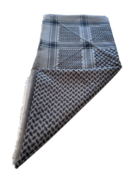 The Grey Falcon Shemagh – Heritage Keffiyeh Edition
