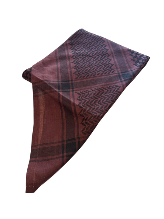 Dark Maroon Keffiyeh Shemagh