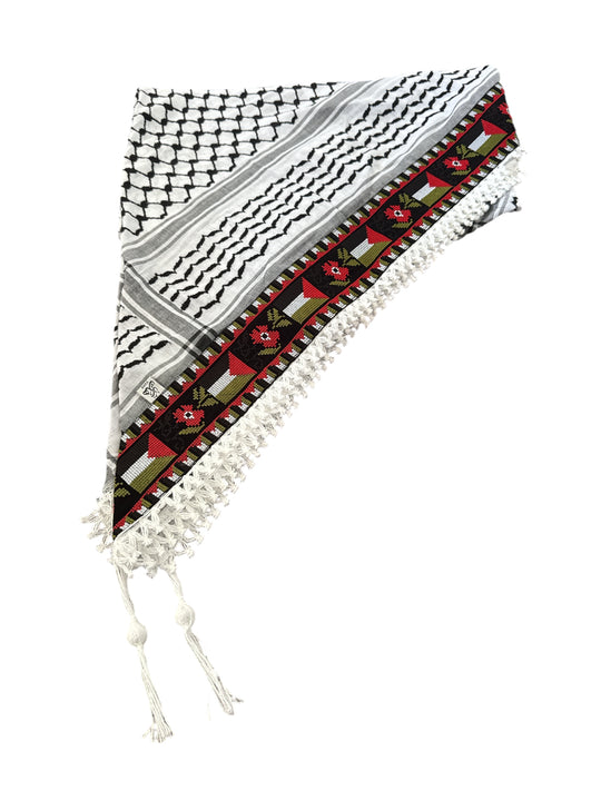 Hand-Finished Palestinian Keffiyeh