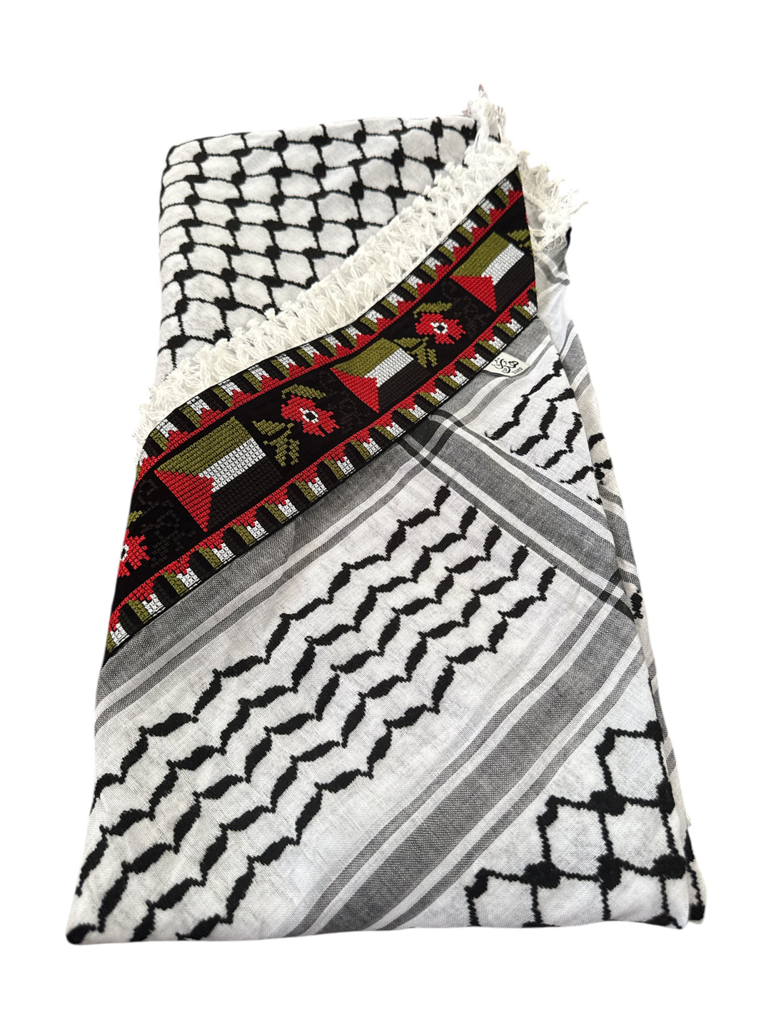 Hand-Finished Palestinian Keffiyeh