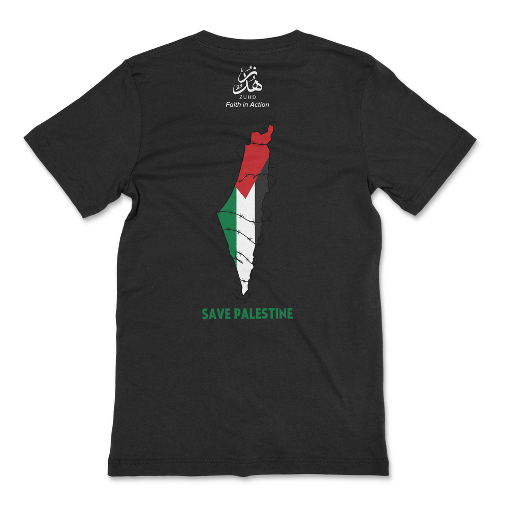 Palestine Double Sided T-Shirts Straight Outta Palestine