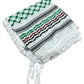 Heritage Palestine Keffiyeh with White Tassels
