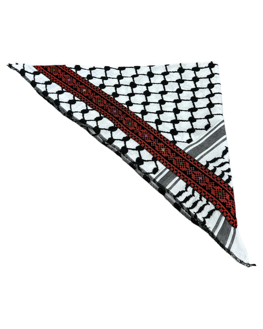 Keffiyeh Embroided Bandana 1 (HAND MADE)