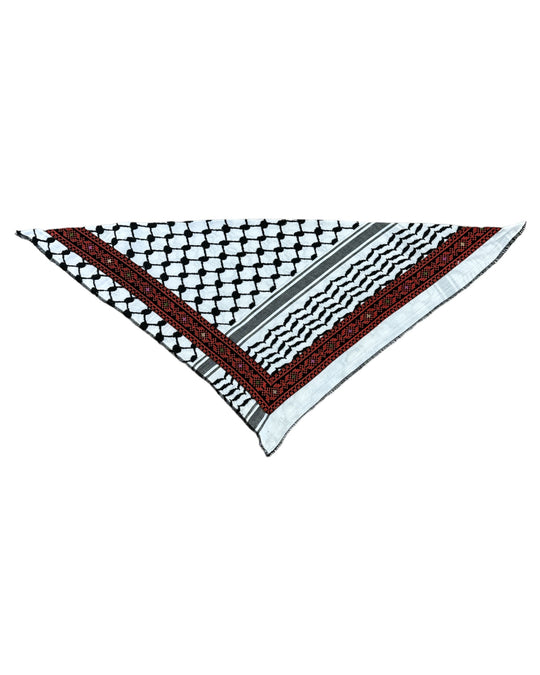 Keffiyeh Embroided Bandana 1 (HAND MADE)