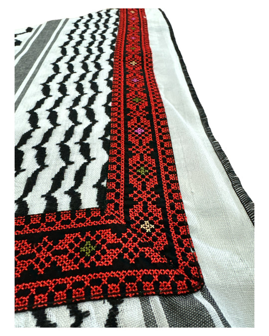 Keffiyeh Embroided Bandana 1 (HAND MADE)