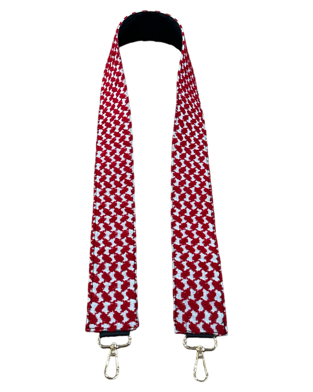 Keffiyeh Red & White Strap: Empowerment Woven with Style (Camera / Bag Strap) HAND MADE