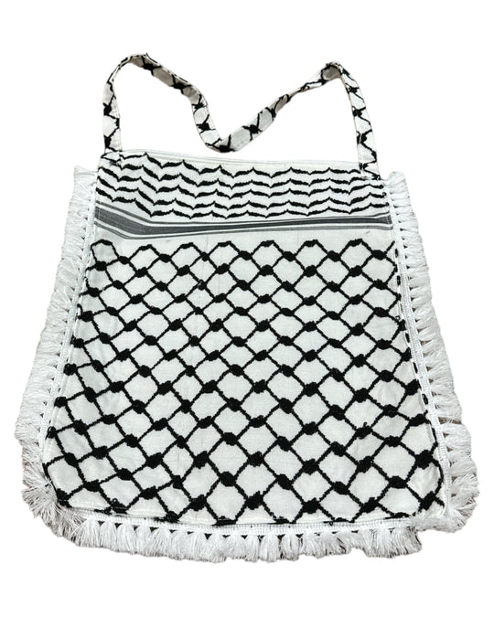 The Keffiyeh Handbag with Traditional Embroidery & Tarboosh 2 (HAND MADE)