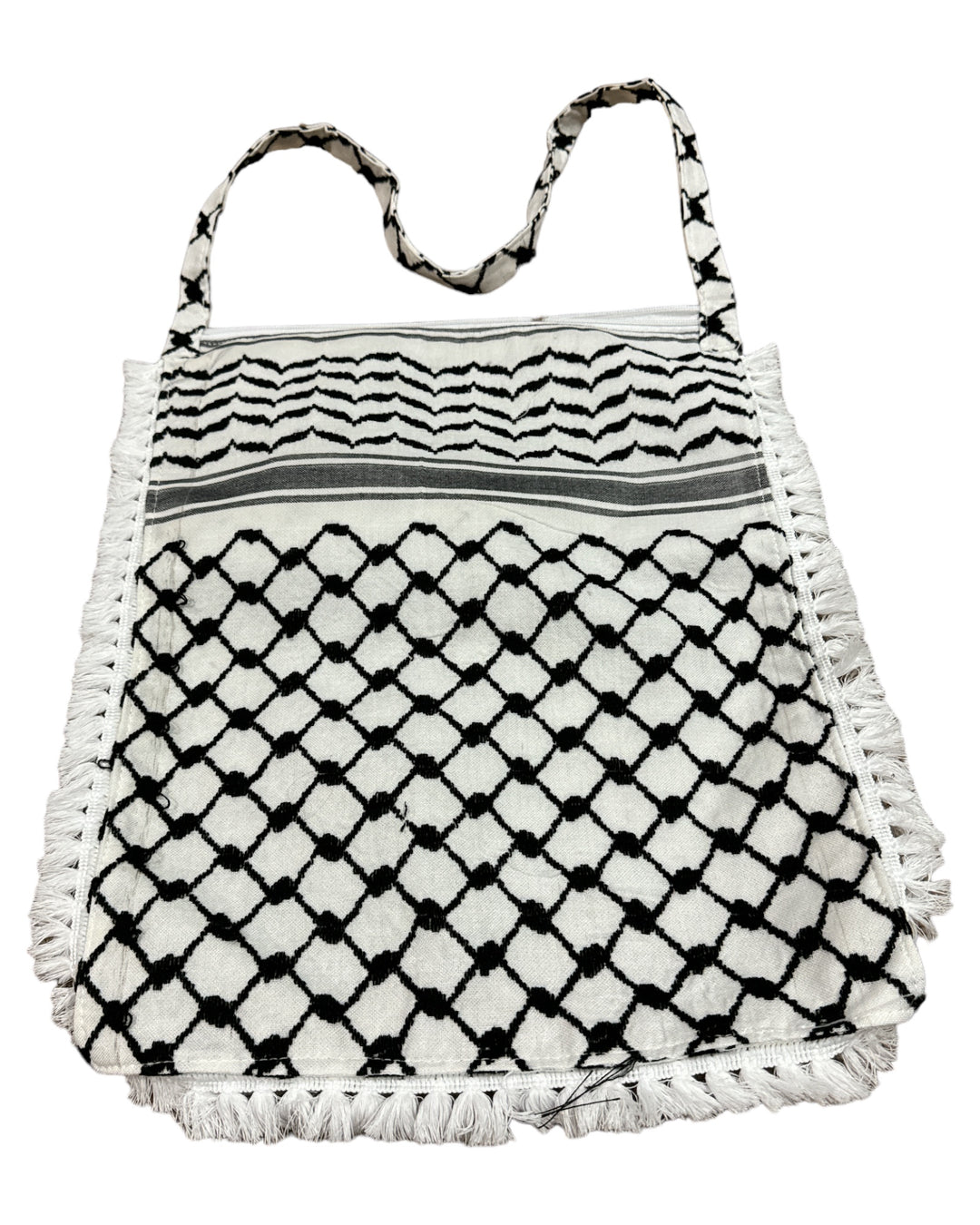 The Keffiyeh Handbag with Traditional Embroidery & Tarboosh 5 (HAND MADE)