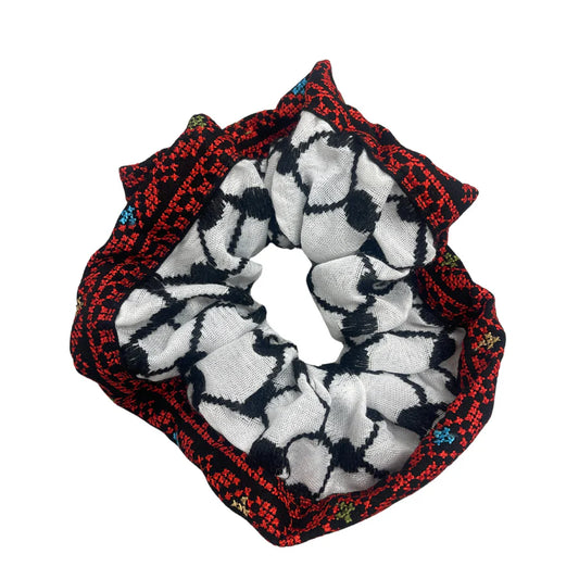 Zuhd Keffiyeh Handmade Embroidered Scrunchies