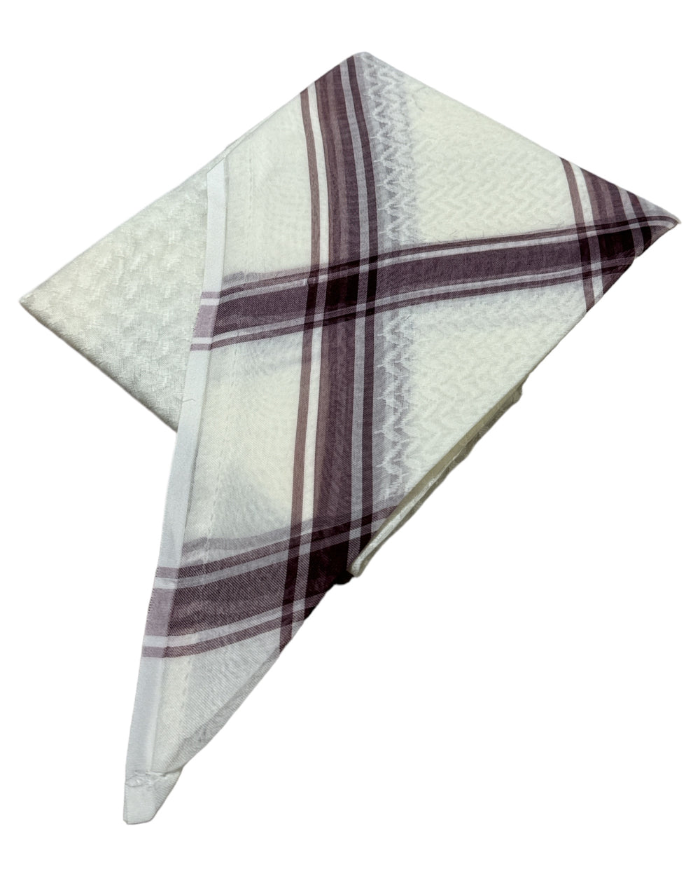 Maroon & Cream Keffiyeh Shemagh