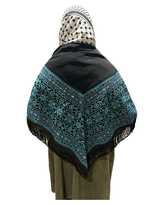 Handmade Embroidered Palestinian Shawl: A Timeless Symbol of Heritage