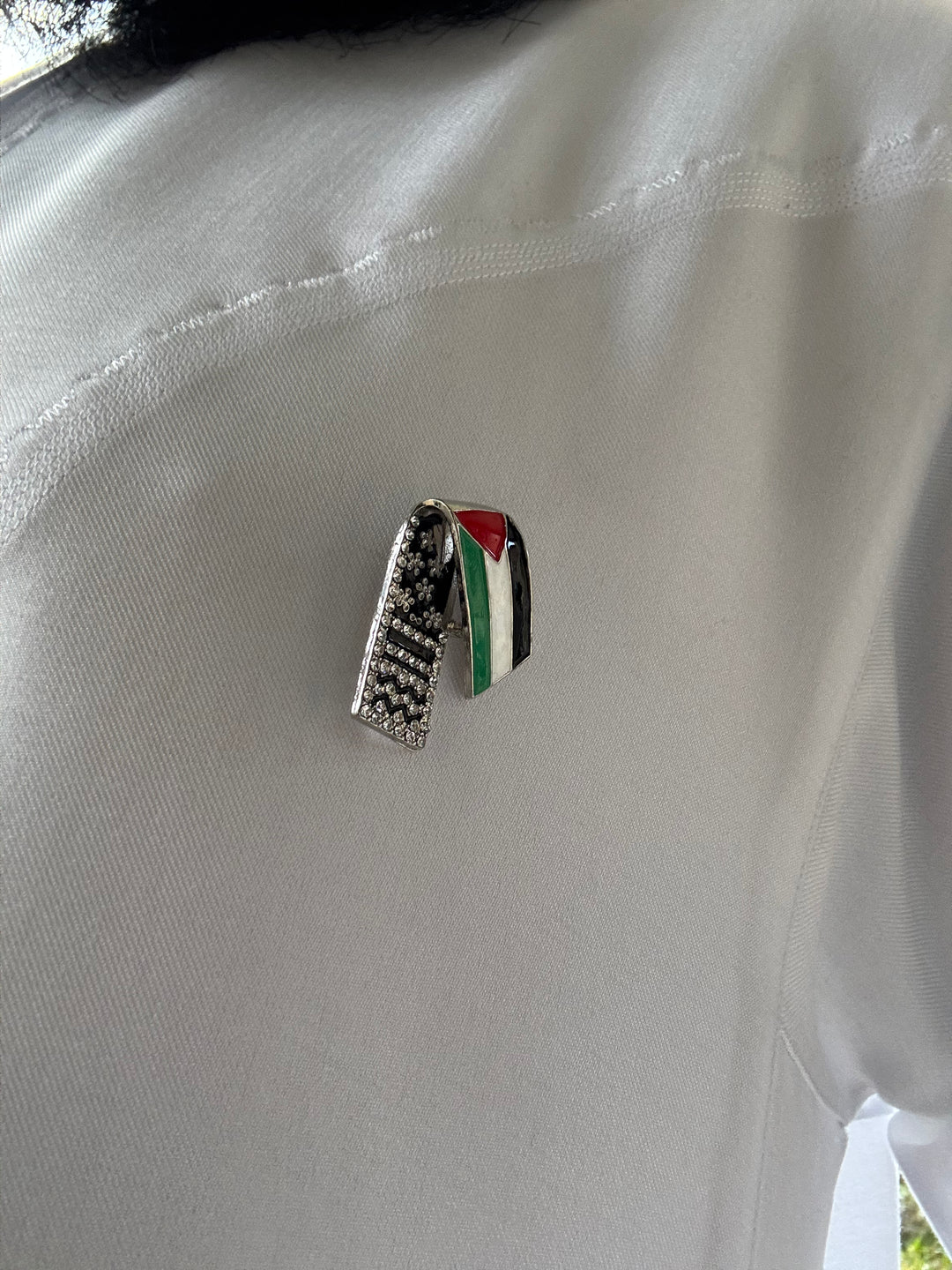 Pride Pin: Palestine Keffiyeh Badge