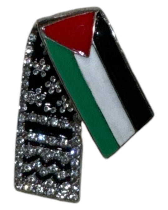 Pride Pin: Palestine Keffiyeh Badge