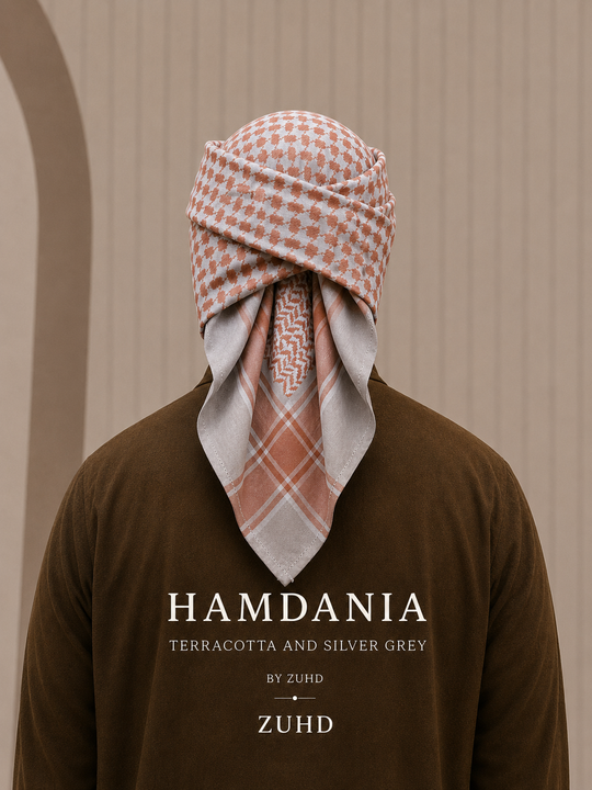Terracotta & Silver Grey - Hamdania