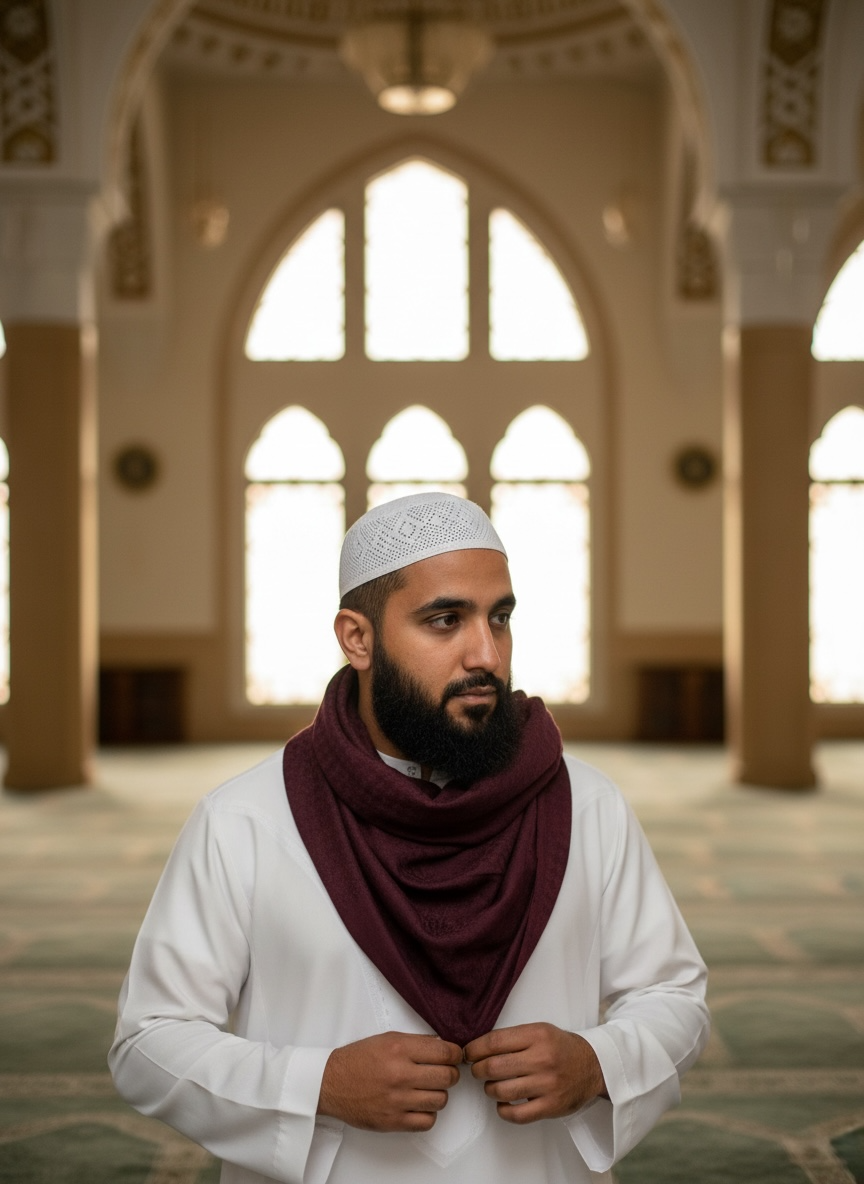 Royal Burgundy Shemagh