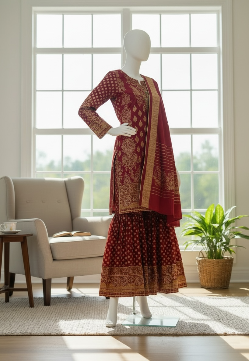 Royal Crimson Cambric Set (Small)