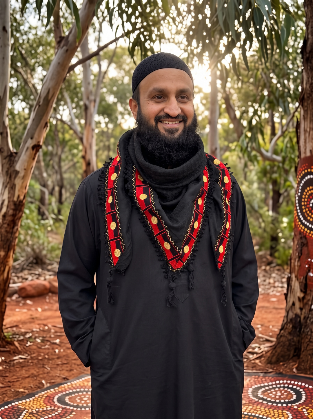 The Dreaming Keffiyeh – Black Edition