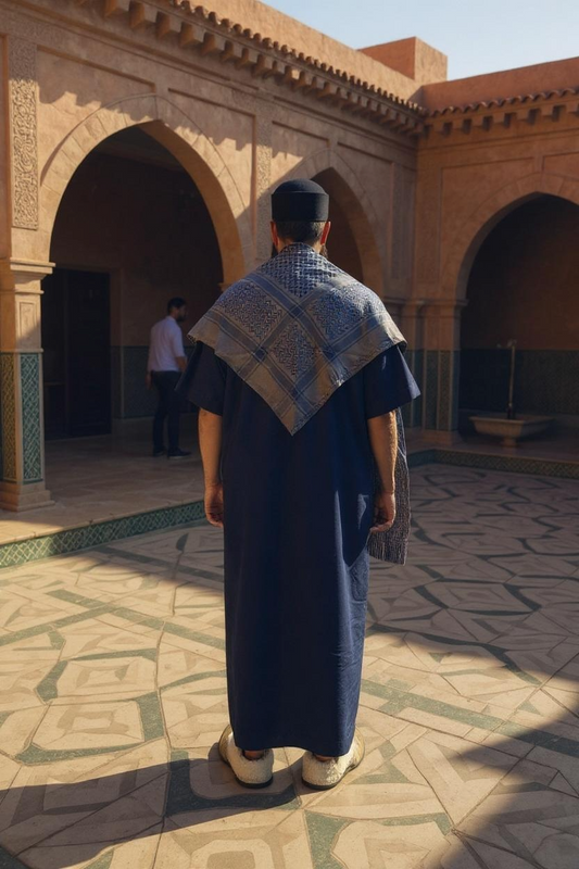 Slate Indigo Shemagh – The Urban Classic