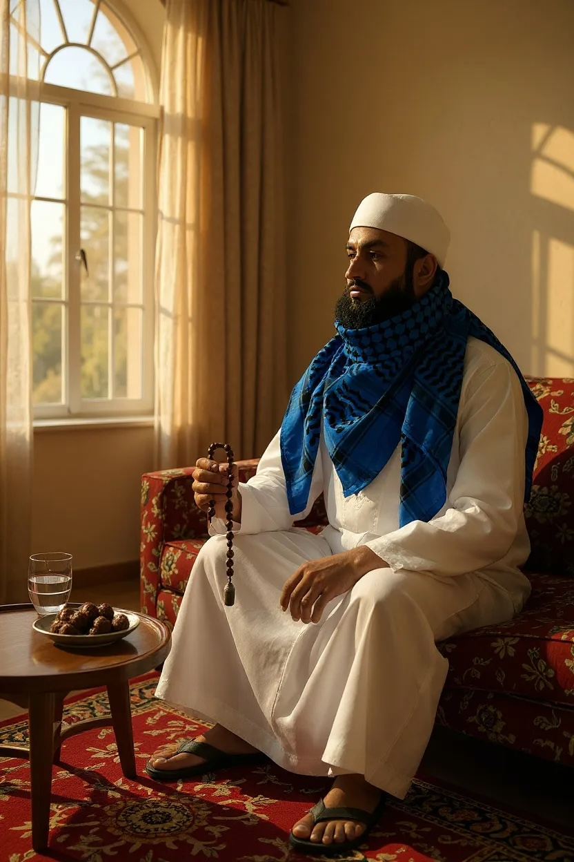 Midnight Blue Keffiyeh