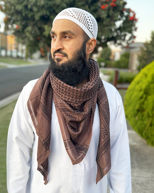 Brown Legacy Shemagh – Premium Weave