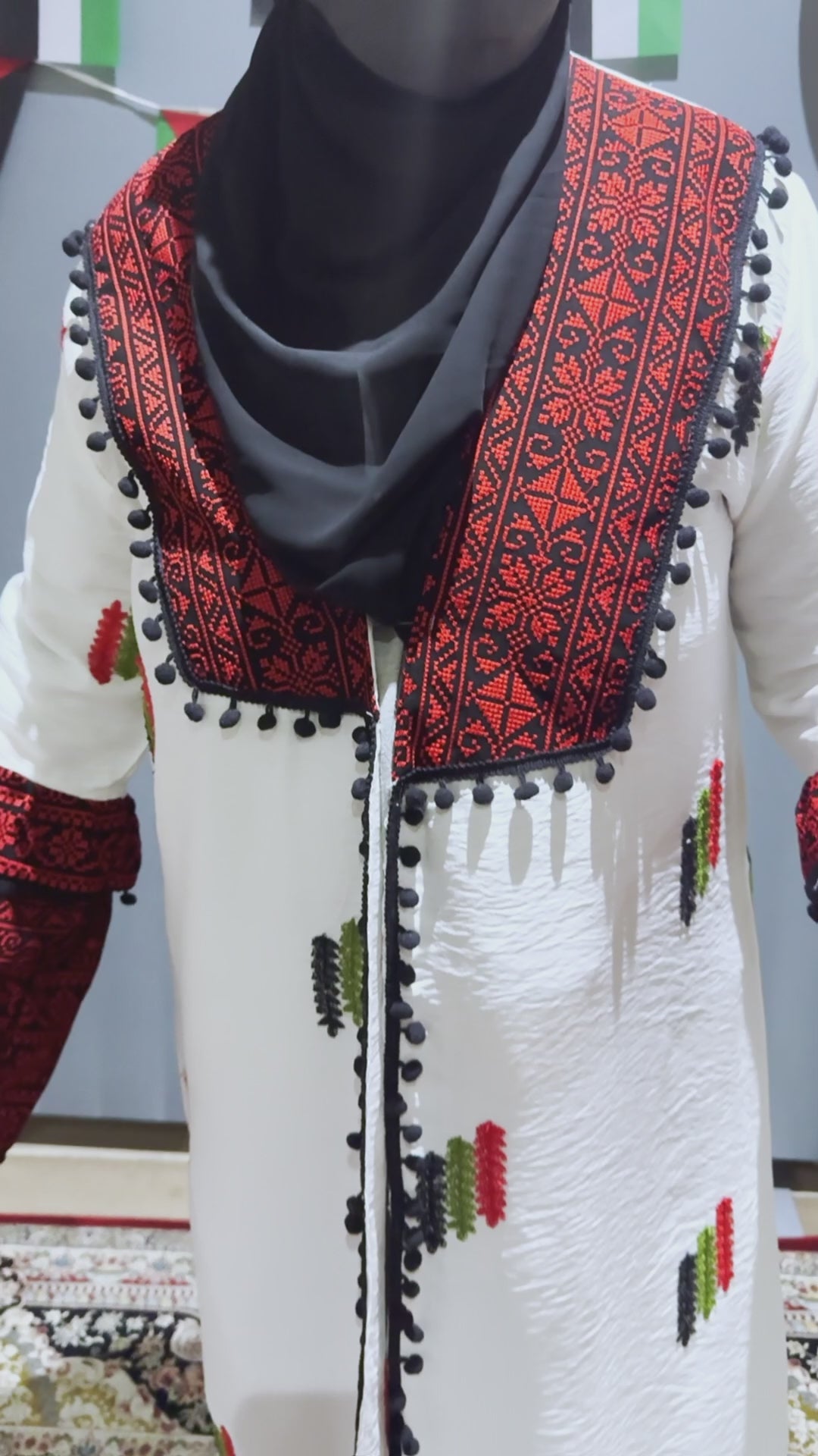 Palestine Embroidery Abaya: Exclusive Bespoke