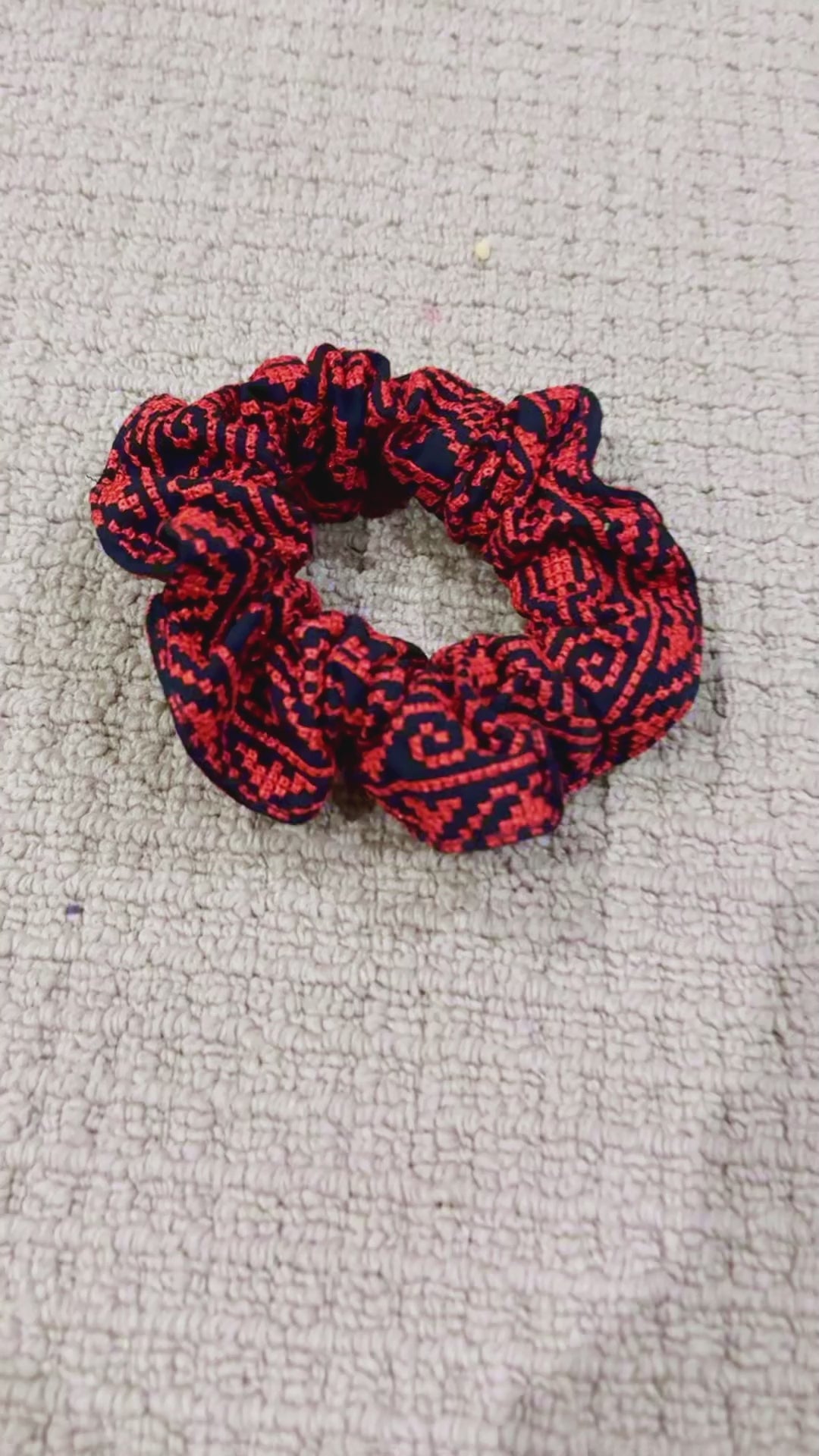 Zuhd Keffiyeh Embroided Scrunchies 2 (HAND MADE)