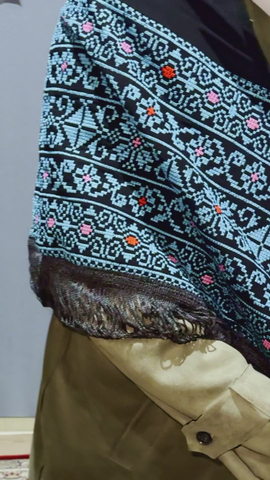 Handmade Embroidered Palestinian Shawl: A Timeless Symbol of Heritage